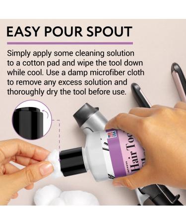 16oz Iron Cleaner Solution | Keep Curling & Flat Irons Effective | USA-Made Cosmetology Supplies - Buy Online on GoSupps.com