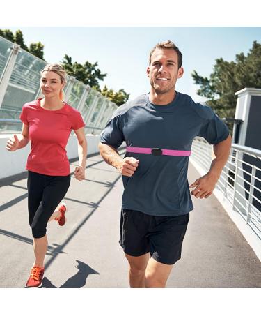 ONLYESH BRISDGURT Adjustable Elastic Replacement Belt with Heart Rate Monitor for Polar Garmin Wahoo - Pink Sports Running Gear - Buy Online on GoSupps.com