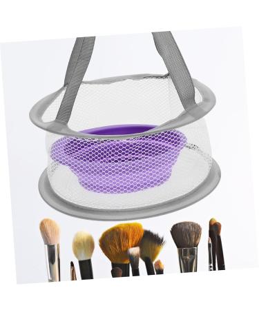 FRCOLOR 5 Sets Makeup Brushes & Cleaners | Hanging Mesh Drying Basket & Foldable Washer | Purple - Shop Internationally - Buy Online on GoSupps.com
