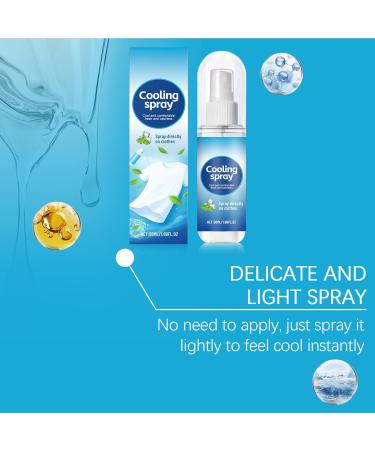 Cooling Mist Spray Refreshing Cooling Spray for Clothes and Skin 50ml Soothing Liquid Mists for Men Women Athletes Teens Yoga Running Beach Outdoor Travel Vacation Use - Buy Online on GoSupps.com