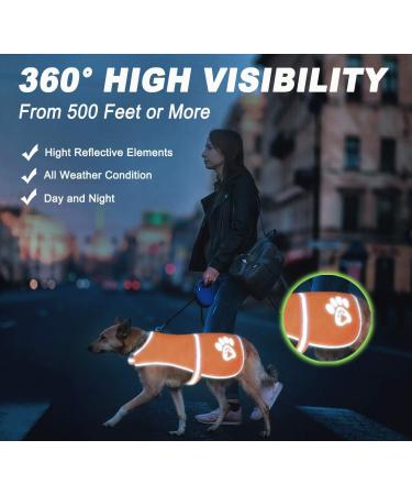 Spofly Dog Vest - Reflective Orange Hunting Jacket for Small Medium & Large Dogs | High Visibility & Safety - Buy Online on GoSupps.com