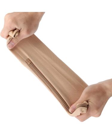Keenso Compression Stockings for Men & Women | Zippered Midi Socks | Open Toe Firm Support for Varicose Veins - Buy Online on GoSupps.com