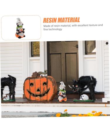 GANAZONO 2pcs Resin Halloween Pumpkin Halloween Resin Gnome Statue Halloween Swedish - Buy Online on GoSupps.com