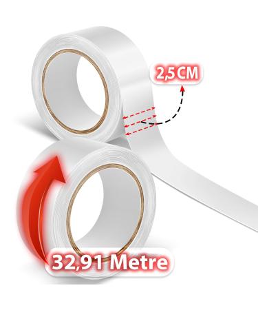 Walker Ultra Hold Double Sided Hair System Tape - Full Roll for Wigs & Toupees (1x36m) | Clear & Strong Hold - Ideal for International Shipping - Buy Online on GoSupps.com