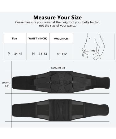 Back Support Belt for Men & Women - Lightweight Breathable Lumbar Brace for Pain Relief Sciatica & Herniated Disc - One Size Fits All - Buy Online on GoSupps.com