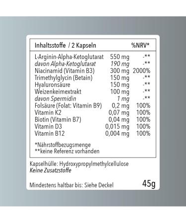  Epigenics Zell Boost for men | with spermidine AKG and NAD+ Booster | micronutrients from longevity research | 30 days - Buy Online on GoSupps.com