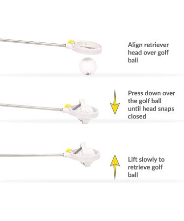 IGOTCHA Golf Ball Retriever 10' - Extend Your Reach on the Course - Buy Online on GoSupps.com