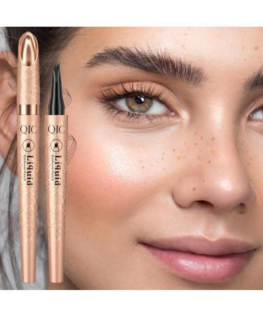 PUCHEN Liquid Eyebrow PencilStylist Smudge Resistant Liquid Brow Filler Fadeless Makeup Pen 4 Point Creates Natural Looking Precise Brow Fills in Sparse Areas 02 Dark Coffee Color - Buy Online on GoSupps.com