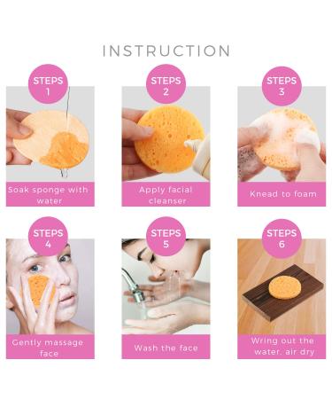 GAINWELL Compressed Facial Sponges - 100 Count for Personal Spa and Esthetician Use - Buy Online on GoSupps.com