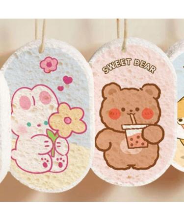 Natural Wood Pulp Sponge Kitchen Compressed Wood Pulp Sponge for Dishwashing Multifunctional Cartoon Cleaning Sponge Cartoon Sponge Rub Kitchen Compressed Wood Pulp Sponge - Buy Online on GoSupps.com