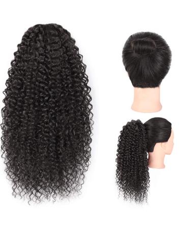 Afro Kinky Curly Clip In Ponytail - 35cm Black Hair Extension for African Beauty | VD059A - Buy Online on GoSupps.com