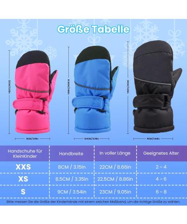 Warm Waterproof Ski Gloves for Children - Windproof Snowboard Gloves for Ages 2-8 | Perfect for Winter Activities - Buy Online on GoSupps.com