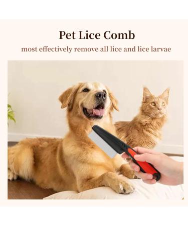 Milltrip Stainless Steel Fine Tooth Comb - Lice Flea & Dandruff Removal for Pets and Humans - Professional Grooming Tool - 1 PC - Buy Online on GoSupps.com