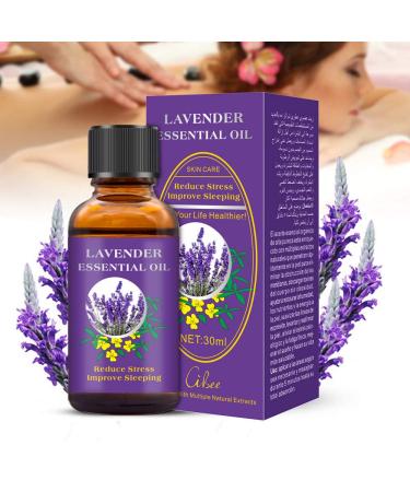 Xnuoyo 30ml lavender oil 100% pure and natural essential lavender oil lavender oil organic for diffuse and aromatherapy - pipette with glass bottle