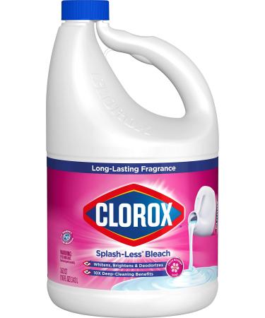 Clorox Splash-Less Liquid Bleach Fresh Meadow Scent - 116 Ounce Bottle (Packaging May Vary)