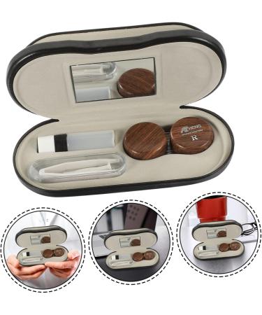 GLEAVI Dual-use Glasses Case - 4 Sets Color Mirror Box PU Leather - 15.8x7.4cm - Stylish & Durable for Eyewear International Shipping - Buy Online on GoSupps.com