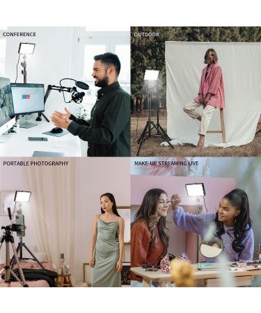 Professional Photography Video Lighting Kit with 70 LEDs, Color Filter - Perfect for Studio, Streaming, YouTube, TikTok, Portrait Shooting - Black - Buy Online on GoSupps.com