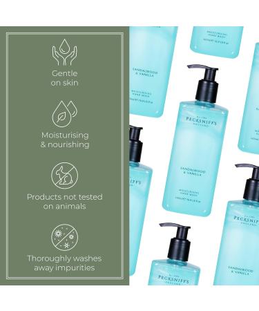 Pecksniff's Hand Wash - Liquid Hand Soap for Soft Skin Natural Revitalising Hydrates and Moisturises Handcrafted in England Cruelty Free Gift of Luxury 480ml/16.2 fl oz (Sandalwood & Vanilla) Sandalwood & Vanilla 480  - Buy Online on GoSupps.com