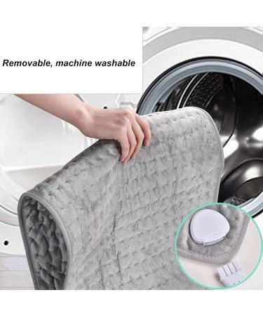 Adjustable Soft Electrical Heating Pillow for Neck & Shoulder Relief - Silver Gray 76x40 cm | Body Care Essentials - Buy Online on GoSupps.com