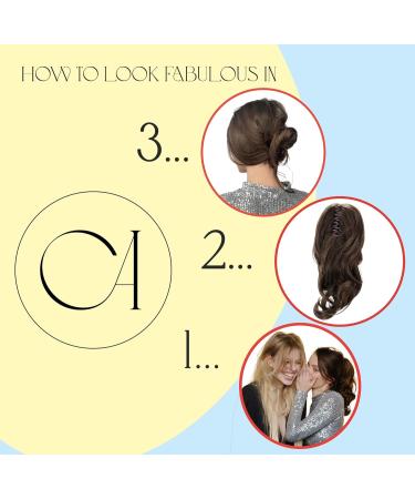 Buy CAISHA 35cm Helena Braid Hairpiece - Voluminous Wavy Black Hair Extension with Butterfly Clip - Perfect for All Occasions - Buy Online on GoSupps.com