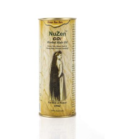 Nuzen Gold Herbal Hair Oil - Promotes Natural Hair Growth & Regrowth 100ml | Buy Internationally - Buy Online on GoSupps.com