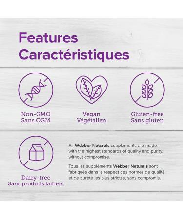 Webber Naturals Quercetin 500 mg 60 Capsules Antioxidant Support Vegan - Buy Online on GoSupps.com