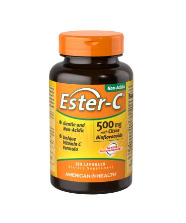 American Health Ester-C 500 mg 120 Vegetarian Capsules - Buy Online on GoSupps.com