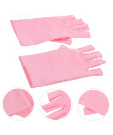 FOMIYES 3 Pairs Nail Gloves Manicure Gloves Nail Gloves Fingerless Gloves Gel Nail Gloves Gel Manicure Gloves Nails Gel Pink Nail Polish Spandex Protection - Buy Online on GoSupps.com