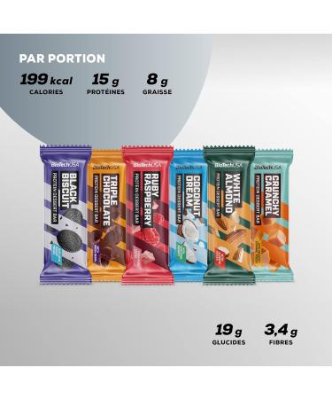 BioTechUSA Protein Dessert Bar | High Protein | Gluten Free | High Fiber | Palm Oil Free 20 * 50 g Coconut Dream - Buy Online on GoSupps.com