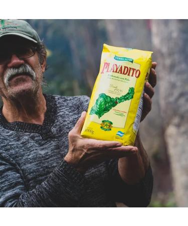 Playadito Yerba Mate Tea Tradicional 1 kg - the maturation period is 12 months | Mate tea from Argentina | detox and energy drink - Buy Online on GoSupps.com