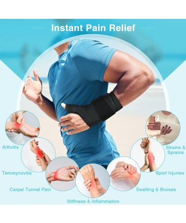 Tolaccea Thumb Wrist Ice Pack - Hot & Cold Therapy for Pain Relief, Arthritis, Carpal Tunnel, Injuries - Reusable Soft Gel Pack - Buy Online on GoSupps.com