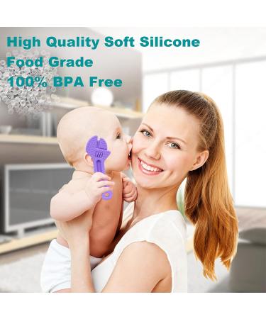Baby Teething Toys  Silicone Baby Teether Chew Toys  BPA Free  Suitable for Infants Over 3 Months   Infant Molar Teether Toys  Soothe Babies Sore Gums Freezable - Buy Online on GoSupps.com