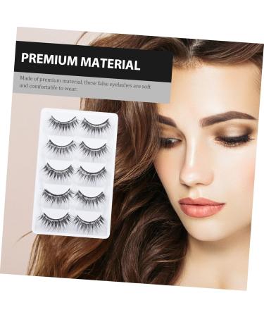 minkissy 5 Pairs Eyelashes Cat Eyes Look Makeup Eyelash Dramatic Lashes for Halloween Full Faux Lashes Lashes Decorative False Eyelash Artificial Fiber Decorate Make up - Buy Online on GoSupps.com