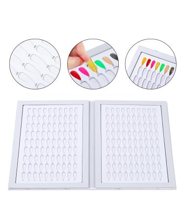NMKL38 Nail Display Chart - 180 Colors Nail Gel Polish Organizer with 240 False Nail Tips | Salon Supplies & Painting Practice Book (Marble - Buy Online on GoSupps.com