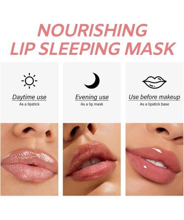 TBeautfave Lip Sleeping Mask Strawberry Lip Mask Overnight Aloe Vera Lip Balm Lip Moisturiser Nourishing for Dry Chapped Peel Cracked Lips Lip Plumper Fades Lip Lines Lip Repair Strawberry+AloeVera - Buy Online on GoSupps.com