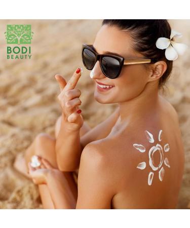BODI BEAUTY Sunscreen SPF with Coenzyme Q10 Vitamin A Vitamin D Panthenol Tahitian Monoi Oil Cocoa Butter & Shea Butter Body Care SPF Skincare 150ml (SPF 50 150ml) - Buy Online on GoSupps.com