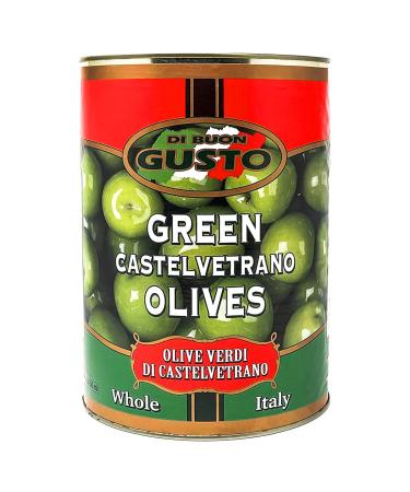 GUSTU Castelvetrano Olives 7.1 lbs Premium Green Whole Olives Farmed in Sicily Italy Buttery Smooth Flavor Dried Weight: 5.5 lbs Whole (5.5 lbs)