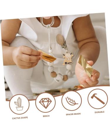 ADOCARN 10pcs Animal Silicone Beads Toy Baby Cartoon Highland Beads 2.8x2.7cm - Buy Online on GoSupps.com