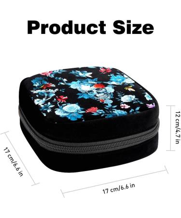 GIAPB Period Bag - Blue Skull Period Storage & Makeup Pouch - Buy Online on GoSupps.com