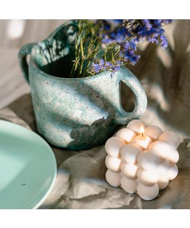 6 Cavity Bubble & 3D Cube Silicone Candle Molds for DIY Craft & Christmas Decoration - Buy Online on GoSupps.com