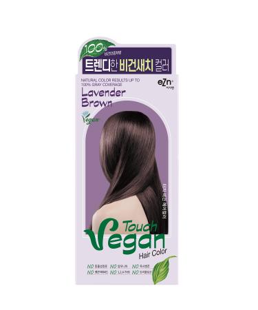 eZn Touch Vegan Permanent Hair Color Permanent Hair Dye Ammonia Free No THB No Triclosan No Phthalates No Gluten Vegan Cruelty Free up to 100% Gray Coverage (Lavender Brown)