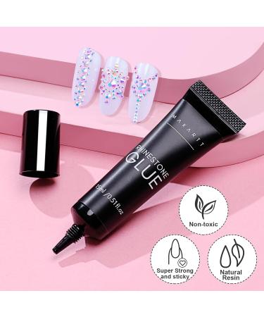 Makartt Nail Rhinestone Glue Gel Kit 15g - Super Adhesive Gel for Nail Crystals & Rhinestones - Buy Online on GoSupps.com
