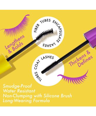 Kiss New York Volume N Define Mascara - No Flaking, Smudging, or Clumping - Water-Resistant & Long Wearing Very Black - Buy Online on GoSupps.com