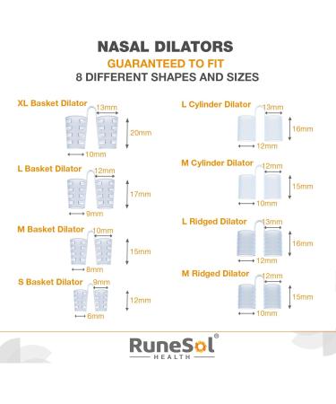 Nasal Dilators x8 Pack for Snoring Relief - Anti Snore Devices by Runesol Clear - 8 Count - Buy Online on GoSupps.com