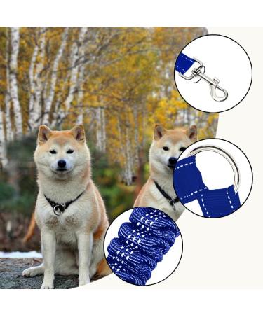 JVHLOV Double Dog Leash - 360 Rotatable for 2 Dogs | Ideal for Small Medium & Large Dogs - Blue - Buy Online on GoSupps.com