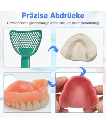 3 Pairs of Dental Impression Spoons for Toothless Teeth | Professional Multi-Size Impression Tools for Full Denture Restoration - Colorful & Durable - Buy Online on GoSupps.com