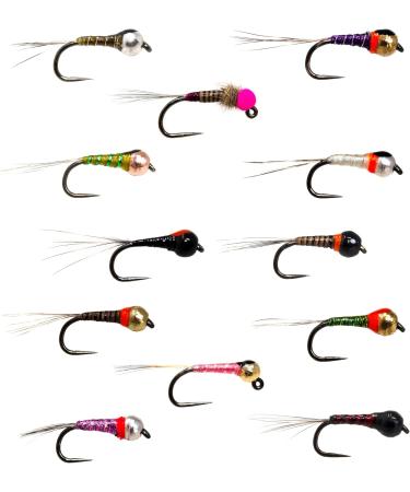 Outdoor Planet Trout Fishing Essentials: 36 Effective Wolframperlen Perdigon Nymphs Dry Flies & Attractants for All-Time Favorites - Buy Online on GoSupps.com