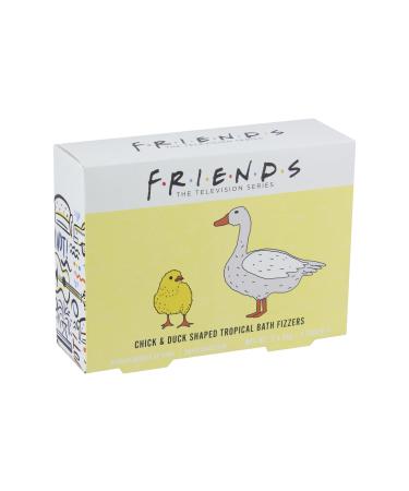 Friends TV Show Chick and Duck Bath Fizzers - 2 Tropical Bath Bombs - Officially Licensed Merchandise