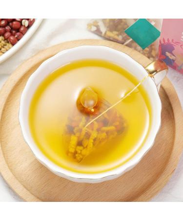 Adzuki Bean Jobs Tear Tea Bags Fragrance Quick Release Nutrition Adzuki Bean Jobs Tear Wellness Tea Triangular Shaped for Everyday Coffee & Tea Supplies - Buy Online on GoSupps.com