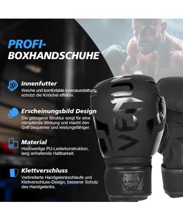 Inmorven 8oz Premium Quality Boxing Gloves for Kids 10-15 years | Kickboxing Muay Thai & MMA Training Sparring Gloves (Black) - Buy Online on GoSupps.com